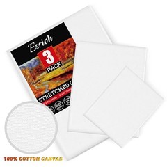 3 Pack Canvases for Painting – Multi Pack – 3 Sizes (1 of Each)