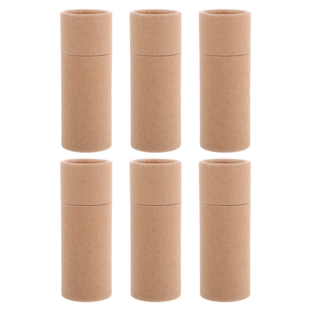 8Pcs Durable Kraft Paper Mailing Tubes for Packaging and Artwork Storage Khaki