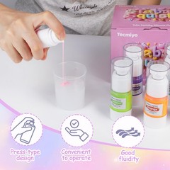 Taba Silicone Pigment Paint 12 Color Paste Squishy Making Mold Kit 15MLx12