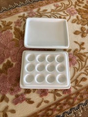 Richeson Porcelain 12-Well Mini Tray W/Lid