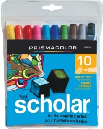 10 – PRISMACOLOR Scholar Bullet Tip Art Markers – New – #1774267