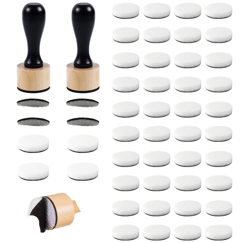 50 Packs Mini Ink Blending Tool Set, 2 Applicator Tools 4pcs NO