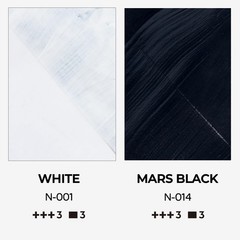 Nicpro White & Black Large Acrylic 16.9 Fl Oz (Pack of 2), &