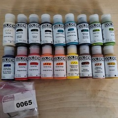 #65 Golden Fluid Acrylics 1 fl. oz/30 ml Lot Of 18 Sealed No Duplicates New!!