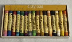 Sakura Cray-pas Set of 16 Original Wax Pastels XKP-16 Vintage Made in Japan