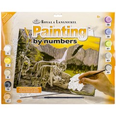 Junior Large Paint By Number Kit 15.25″X11.25″-Path Of The Wolf Spirit