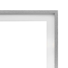 ‘Ski Dog with Goggles’| Framed Print Under Glass | | Gray, 13 13″L x 13″W Grey