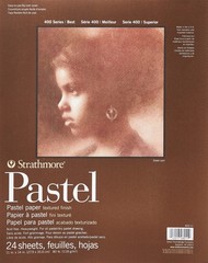 400 Series Pastel Pad, 24 Sheets, 11×14 Inch, Assorted Colors, Glue Bound, Art