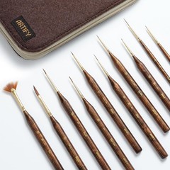 Artify Extreme Detail Paint Brushes Set, 10pcs Multi-Shape Fine Detail Brushe…