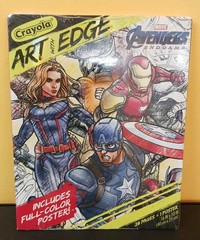 Crayola Art with Edge Marvel Avengers Endgame Coloring Book + Full Color Poster