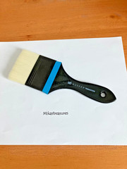 Princeton Aspen 6500 Synthetic Flat Mottler 3 Inch Brush For Acrylics/Oils NEW!