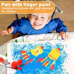 Premium 30-Sheet Finger Paint Paper Pad for Creative Kids – 10.3*14.6 inches