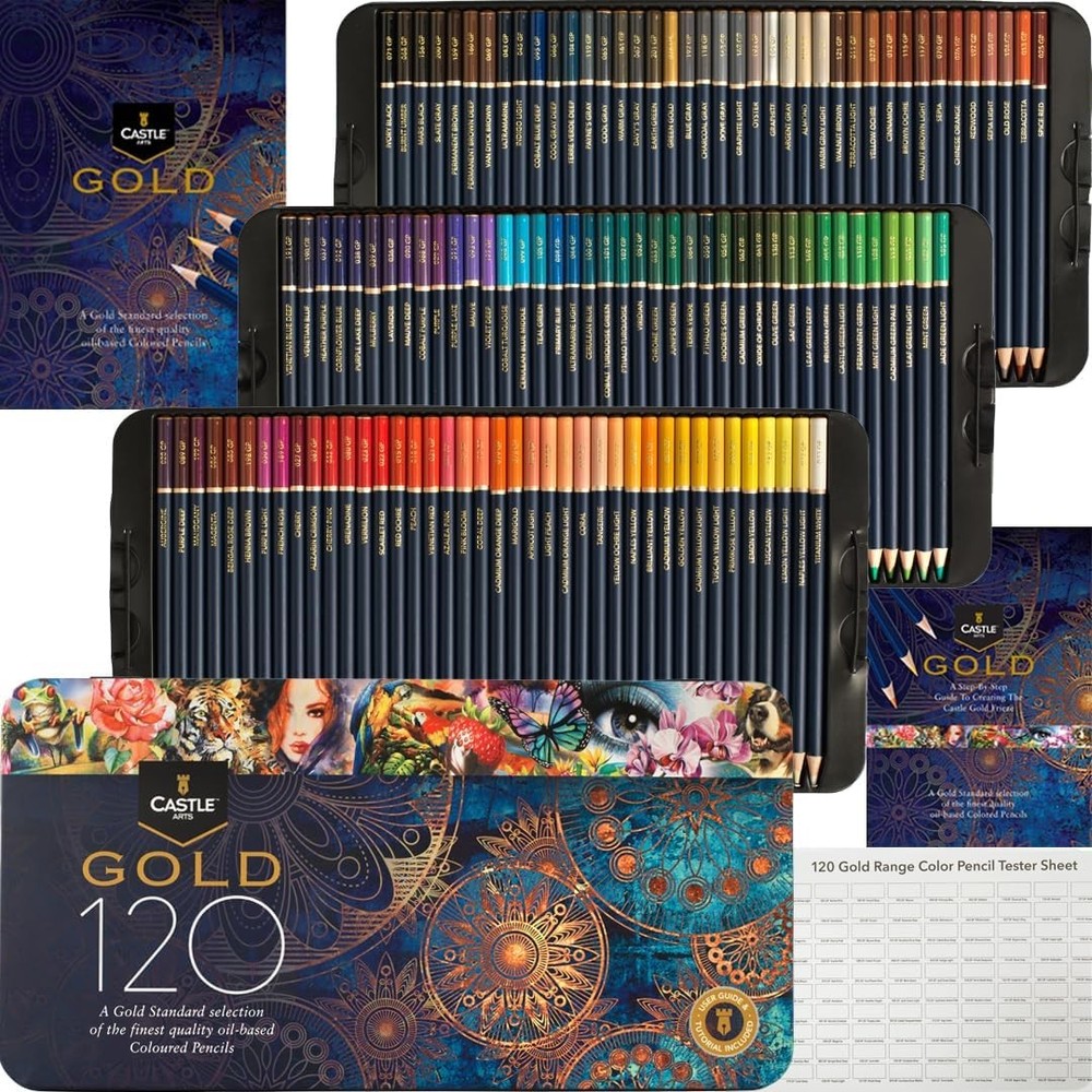 Castle Art Supplies Gold Standard 120 1 Count (Pack of 120), Multicolor