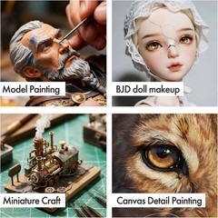 20pcs Extreme Detail Paint Brushes with a Handbag or Fine Detailing