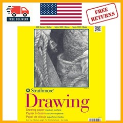 300 Series Drawing Pad 9×12 – 70 lb. Paper, 50 Sheets for Final Artwork