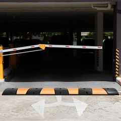 1 Pack 2 Channel 72.8” x 12.2“ x 2.2” Rubber Speed Bump 22000 LBS Load Capacity