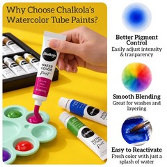 Watercolor Paint Set For Adults Kids Beginner & Professional Artists 36 Watercol