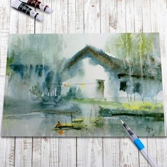 Watercolour Paper, DIN A4 300GSM, 40 Pages/Block, Paper For Watercolour,