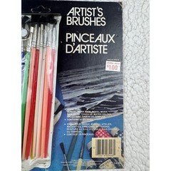 Vintage 1984 Action Industries Artist Brushes 20 Piece Set Multicolor 33446
