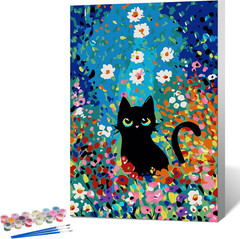 Fountor Paint by Numbers Kit for Adults Beginner & Kids Ages 8-12 with Wooden Fr