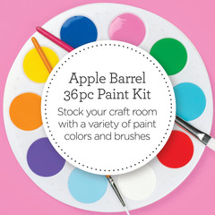 , Mate Acrylic Craft Paint Kit, ABCAMP24, 36 Paints (2 Fl Oz Each)