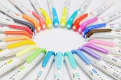 Zebra Pen Mildliner Double Ended Highlighter Set Broad & Fine Point Tips, 5 Pack