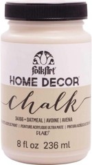 FolkArt Home Decor Chalk Furniture & Craft Paint-Oatmeal 34166-Set of 2