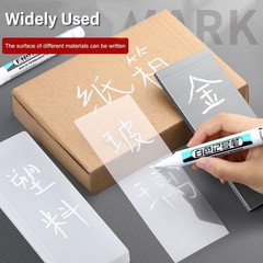 1X White Paint Marker Pen Waterproof Bike Car Tyre Tire Marker Permanent Pens@