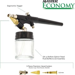 Model E91 Airbrush Set Master Single-Action External Mix Siphon Feed Airbrush…