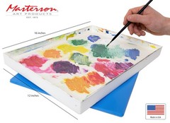 Masterson Artist Palette Seal, 12in x 16in, Keeps Wet Paint Basic pack, White