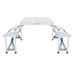 One Piece Folding Table and Chair Aluminum Alloy–YS