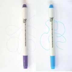 Water Erasable Marker Pen Blue White Fine Line Tip Craft Sewing Marking