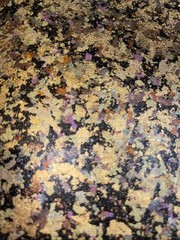 Japanese Art Paper Handmade Chiyogami Vintage Gold Black Purple 27×25