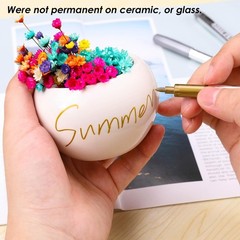 Metallic Markers Pens – Silver and Gold Paint Pens for Black Paper, Glass, Ro…