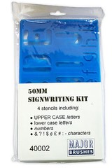 Plastic Sign Writing Stencil Kit Letters & Numbers Alphabet Upper Case (50mm)