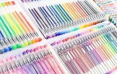 Gel Pens Set 260 Pack 130 Colored 130 Refills, Adult Coloring Books Drawing