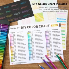 Shuttle Art 60 Metallic Colored Pencils, Colored Pencils for Adult Coloring, …