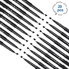 20 Pcs Felt Tip Pens 0.7mm Colored Felt Pens Marker Medium Point Journal Plan…