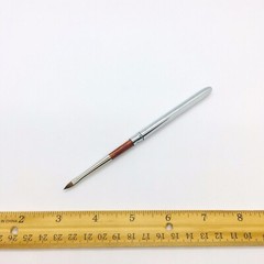 1Pc Triangular Tip Nail Makeup Art Brush #1 Metal Handle 100% Red Kolinsky Sable