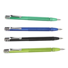 4PCS Magnetic Scribing Pens With Ruler Tungsten Carbide Scriber Marking For Tile