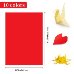 AIMI 100 A4 Assorted Paper for Art, Crafts, Copy & School Supplies Bulk