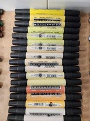 Prismacolor Lot Of 71 Markers Various Colors Dual Tips Prisma Color