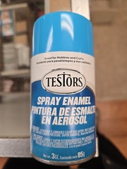 TESTORS 3OZ SPRAY PAINT 1208 Gloss Light Blue ENAMEL GLOSS