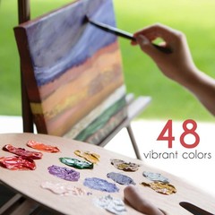 Oil Paint Set 48 Colors, 12mL Tubes – Complete Canvas Painting Kit