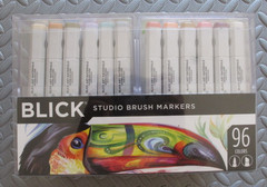 Blick Studio Brush Markers Set of 96 Assorted Colors 24532-1969
