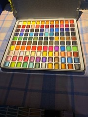 Creative Inspirations 120 Watercolor Pan Set In Metal Tin, New