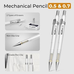 22PCS Geometry Compass Set Drafting Tools Kit with Ruler Protractor Case USA New