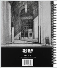 12-pack Soho Urban Artist Sketchpads (75lb/110gsm), 100 Sheets 9×12 Spiral Bound