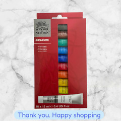 Winsor & Newton Artist Gouache 10 Color Tubes 12 ml NEW SHIPPING
