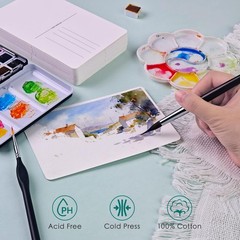 4×6 Watercolor Postcards 140lb/300gsm 100% Cotton Blank Paper Cards 100 PCS
